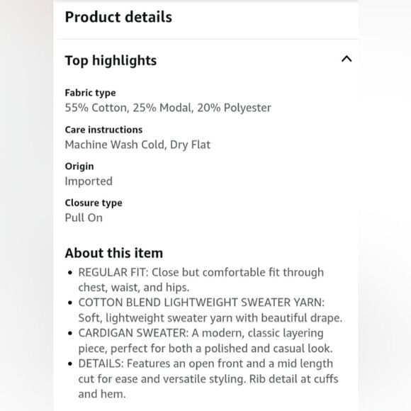 Amazon Essentials Lightweight Longer Length Open-Front Cardigan Size 3X NWT - Picture 3 of 10